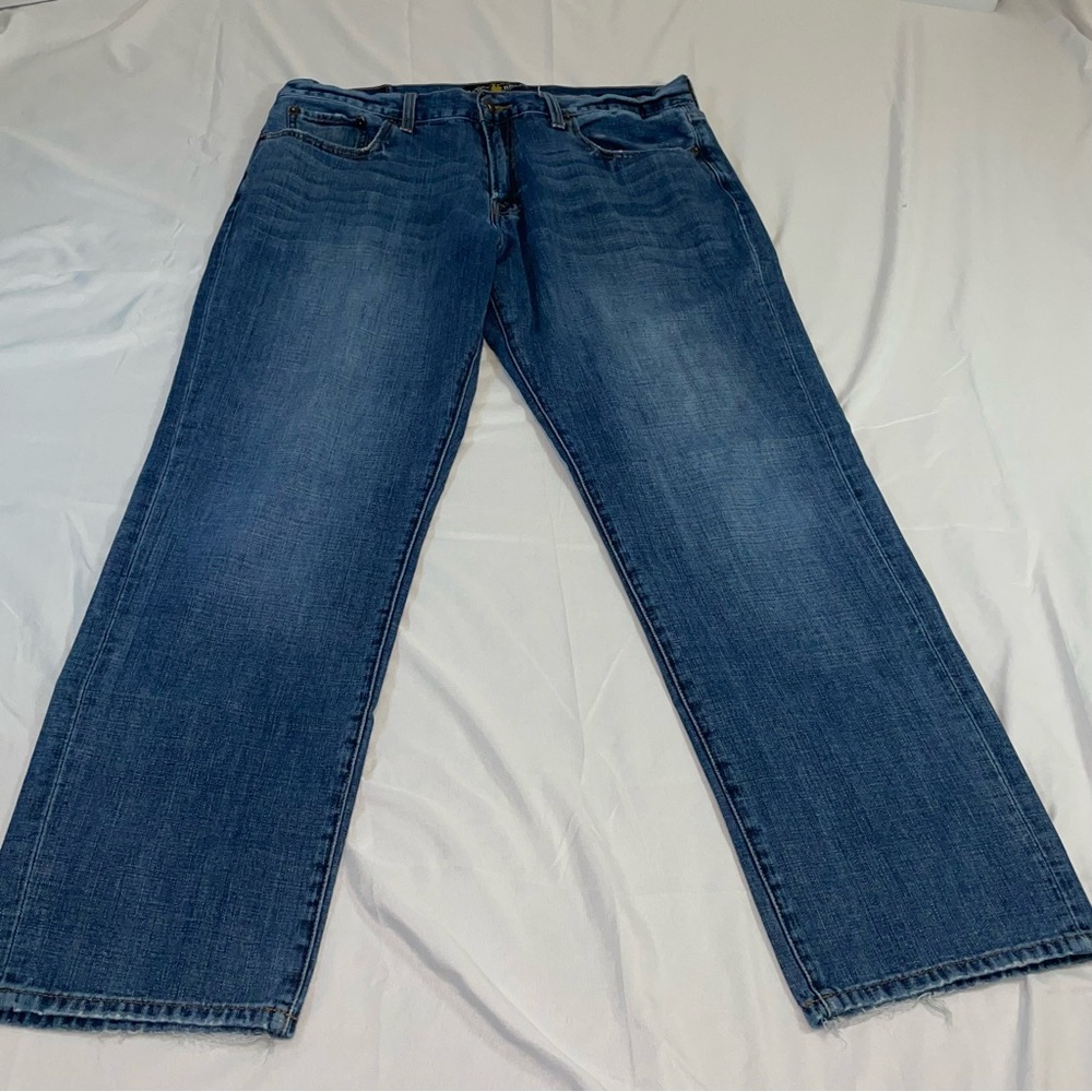 Lucky Brand 221 Original Straight Jeans Mens 36x30 Blue Denim Medium Wash